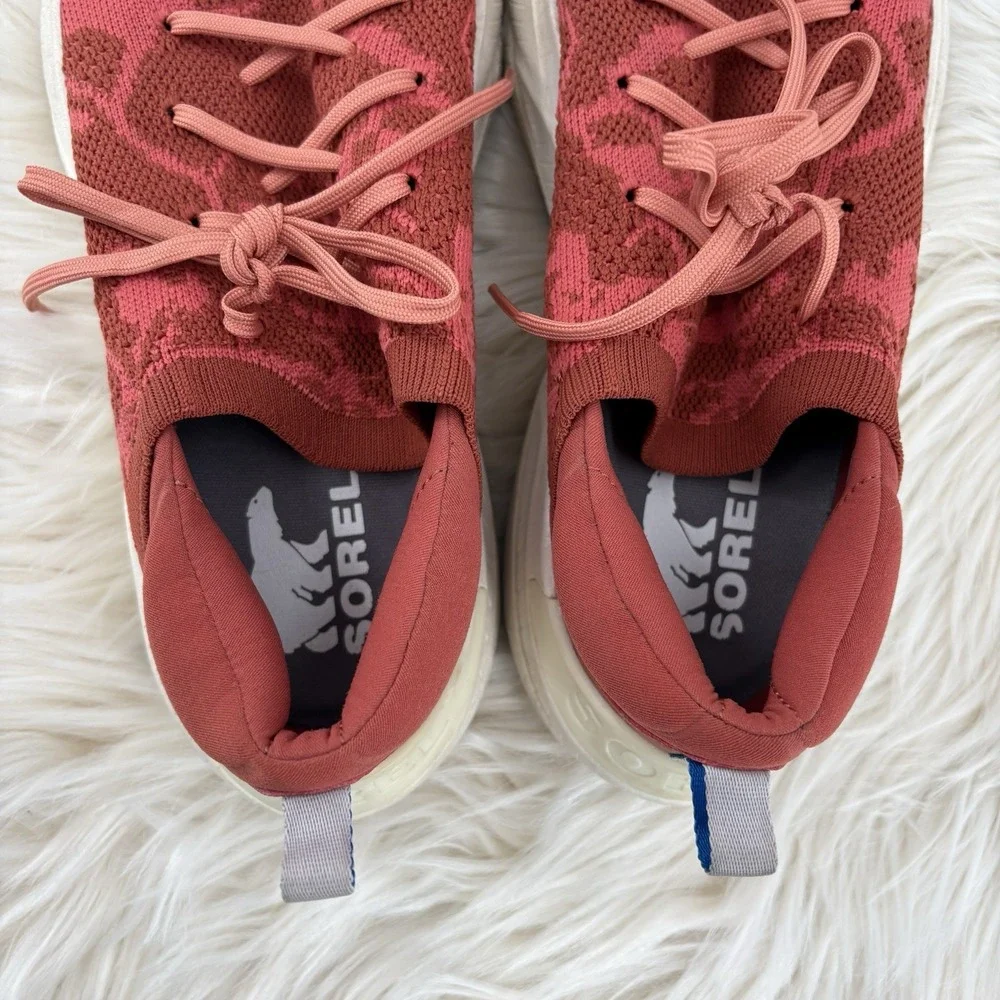 Sorel Women's Explorer Blitz Stride Sneakers Running Shoes Red NL4672-849 Sz 10
